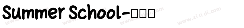 Summer School字体转换